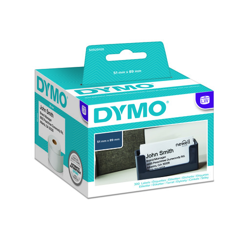 1 x Genuine Dymo LW Non-Adhesive Name Badge Labels 51mm x 89mm - 300 Labels SD30374 S0929100