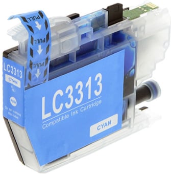 1 x Compatible Brother LC-3313 Cyan Ink Cartridge LC-3313C