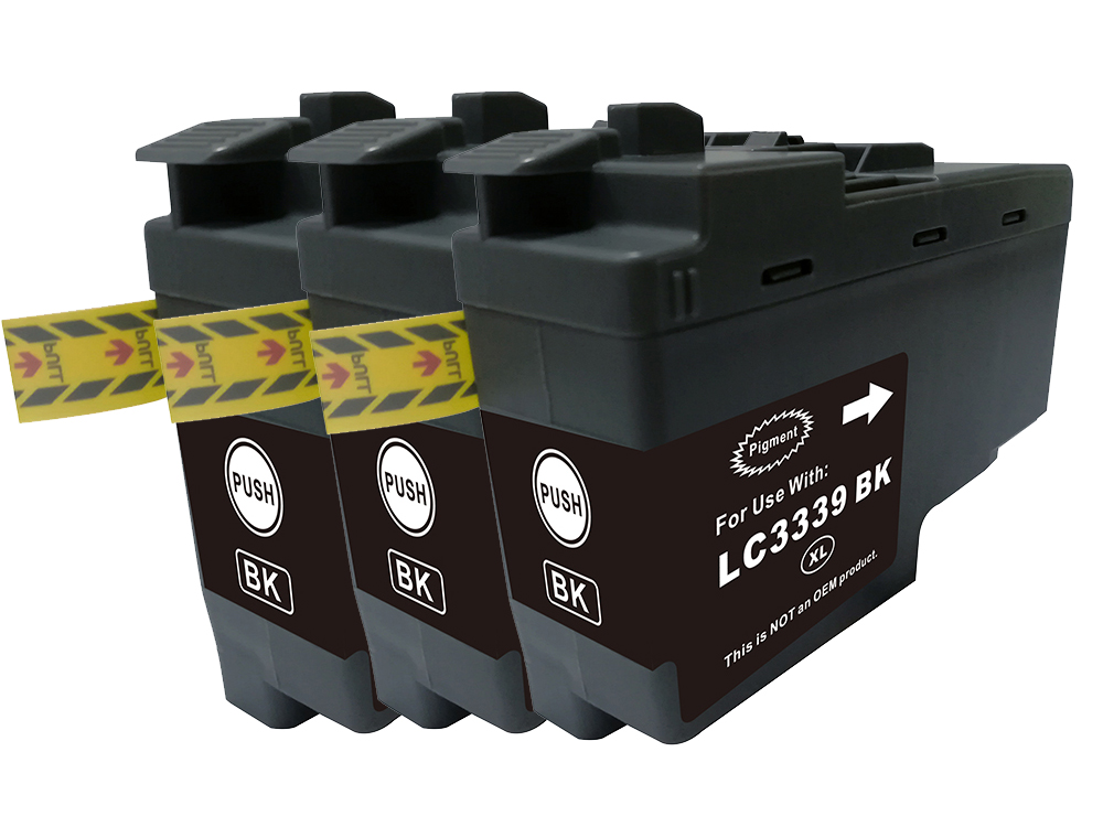 3 x Compatible Brother LC-3339XL Black Ink Cartridge LC-3339XLBK