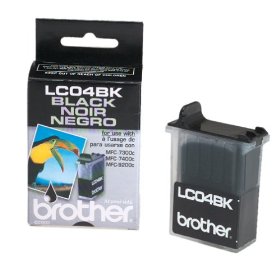 1 x Genuine Brother LC-04 Black Ink Cartridge LC-04BK