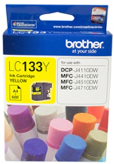 1 x Genuine Brother LC-133 Yellow Ink Cartridge LC-133Y