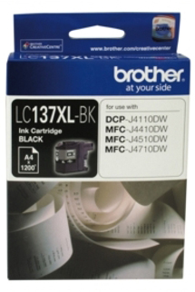 1 x Genuine Brother LC-137XL Black Ink Cartridge LC-137XLBK