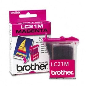 1 x Genuine Brother LC-21 Magenta Ink Cartridge LC-21M