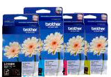 4 Pack Genuine Brother LC-39 Ink Cartridge Set (1BK,1C,1M,1Y)