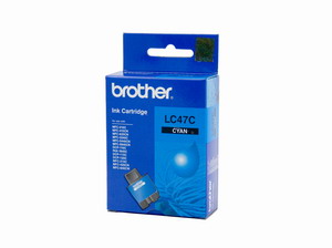 1 x Genuine Brother LC-47 Cyan Ink Cartridge LC-47C