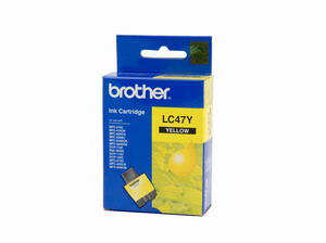 1 x Genuine Brother LC-47 Yellow Ink Cartridge LC-47Y