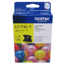 1 x Genuine Brother LC-77XL Yellow Ink Cartridge LC-77XLY