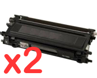 2 x Compatible Brother TN-155BK Black Toner Cartridge