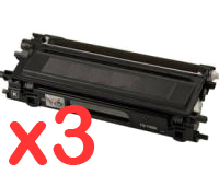 3 x Compatible Brother TN-155BK Black Toner Cartridge