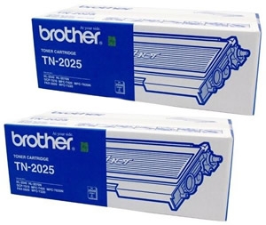 1 x Genuine Brother TN-2025 Toner Cartridge Twin Pack