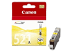 1 x Genuine Canon CLI-521Y Yellow Ink Cartridge