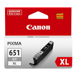 1 x Genuine Canon CLI-651XLGY Grey Ink Cartridge High Yield