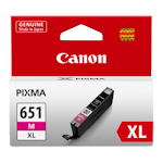 1 x Genuine Canon CLI-651XLM Magenta Ink Cartridge High Yield
