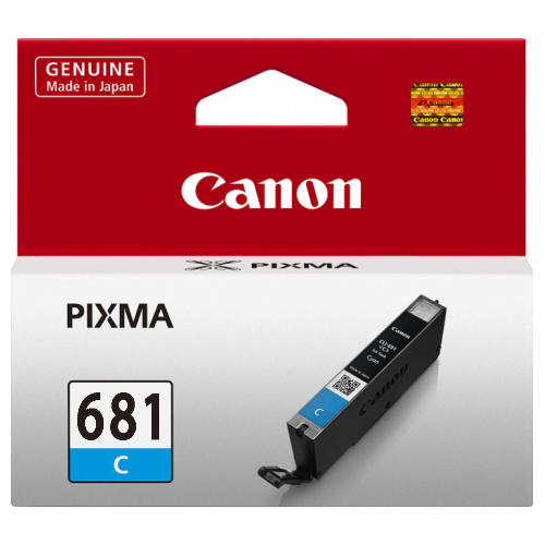 1 x Genuine Canon CLI-681C Cyan Ink Cartridge
