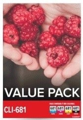 1 x Genuine Canon CLI-681 Ink Cartridge Value Pack