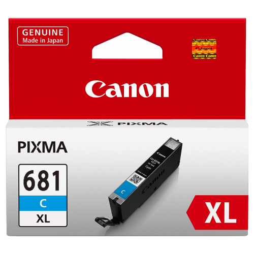 1 x Genuine Canon CLI-681XLC Cyan Ink Cartridge High Yield