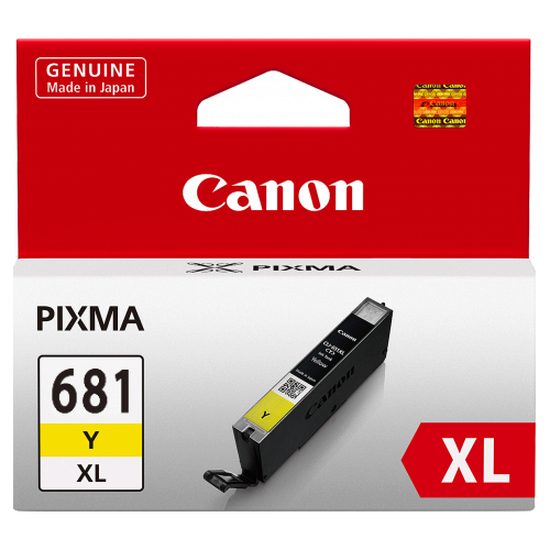 1 x Genuine Canon CLI-681XLY Yellow Ink Cartridge High Yield
