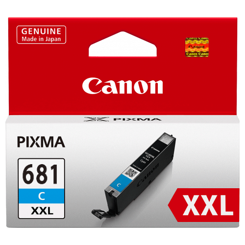 1 x Genuine Canon CLI-681XXLC Cyan Ink Cartridge Extra High Yield