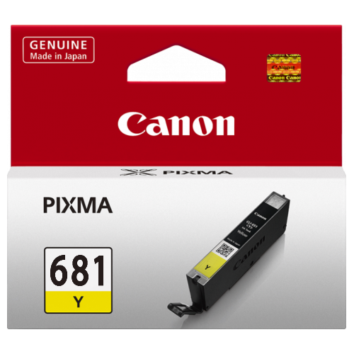 1 x Genuine Canon CLI-681Y Yellow Ink Cartridge
