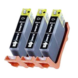 3 x Compatible Canon CLI-8BK Black Ink Cartridge