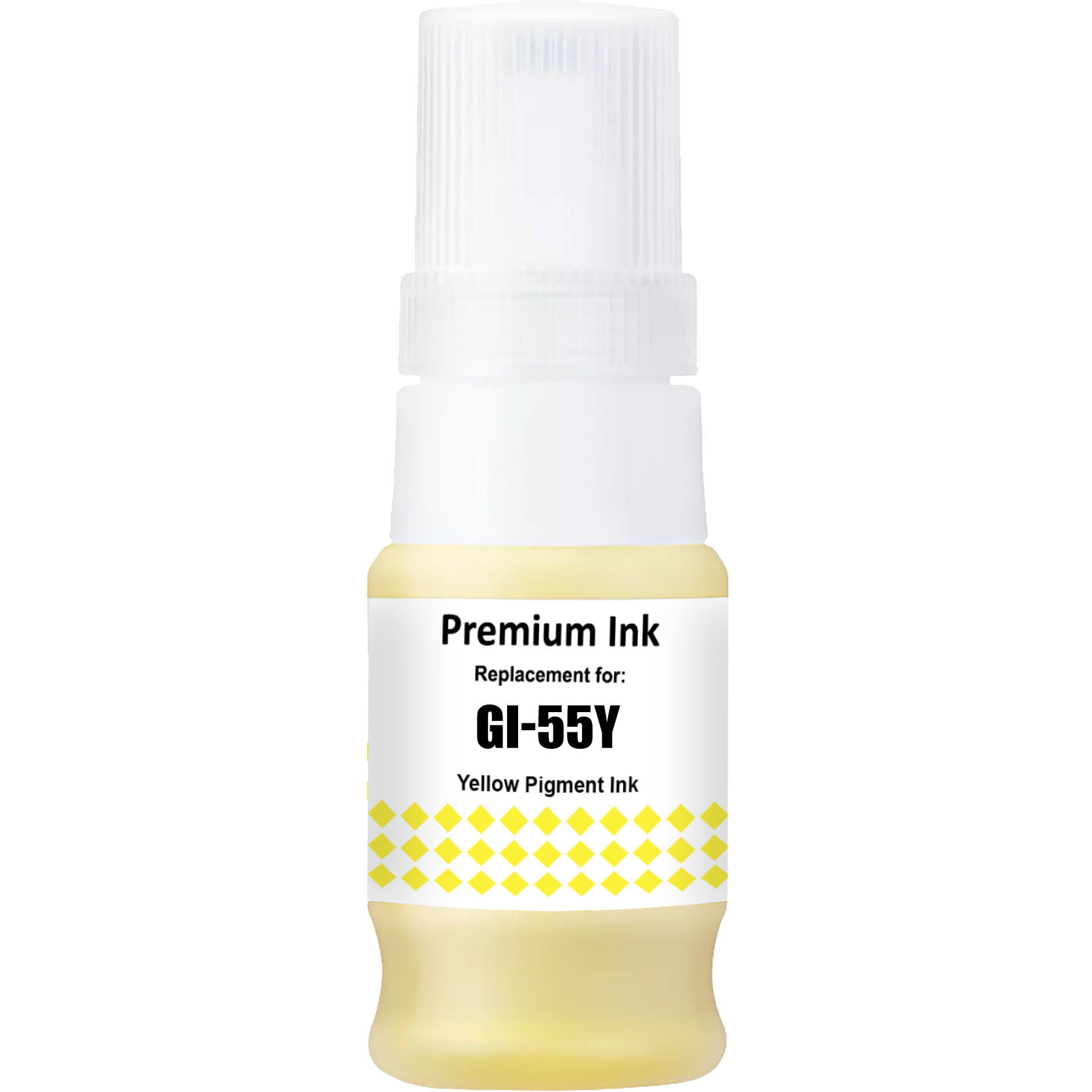 1 x Compatible Canon GI-55Y Yellow Ink Bottle
