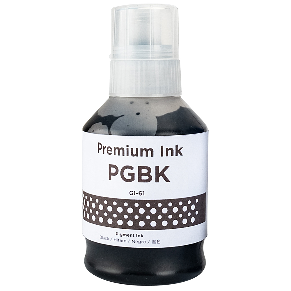 1 x Compatible Canon GI-61PGBK Black Ink Bottle