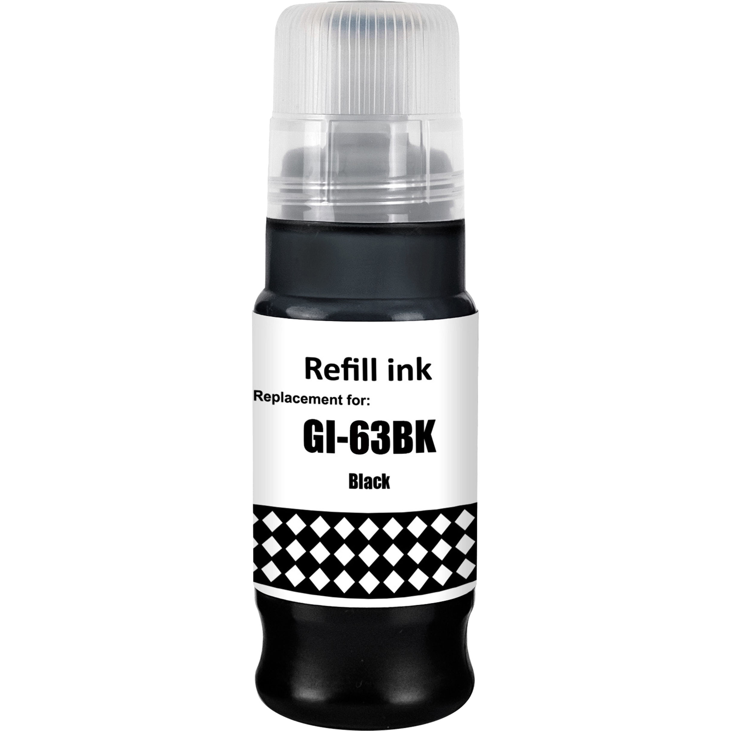 1 x Compatible Canon GI-63BK Black Ink Bottle