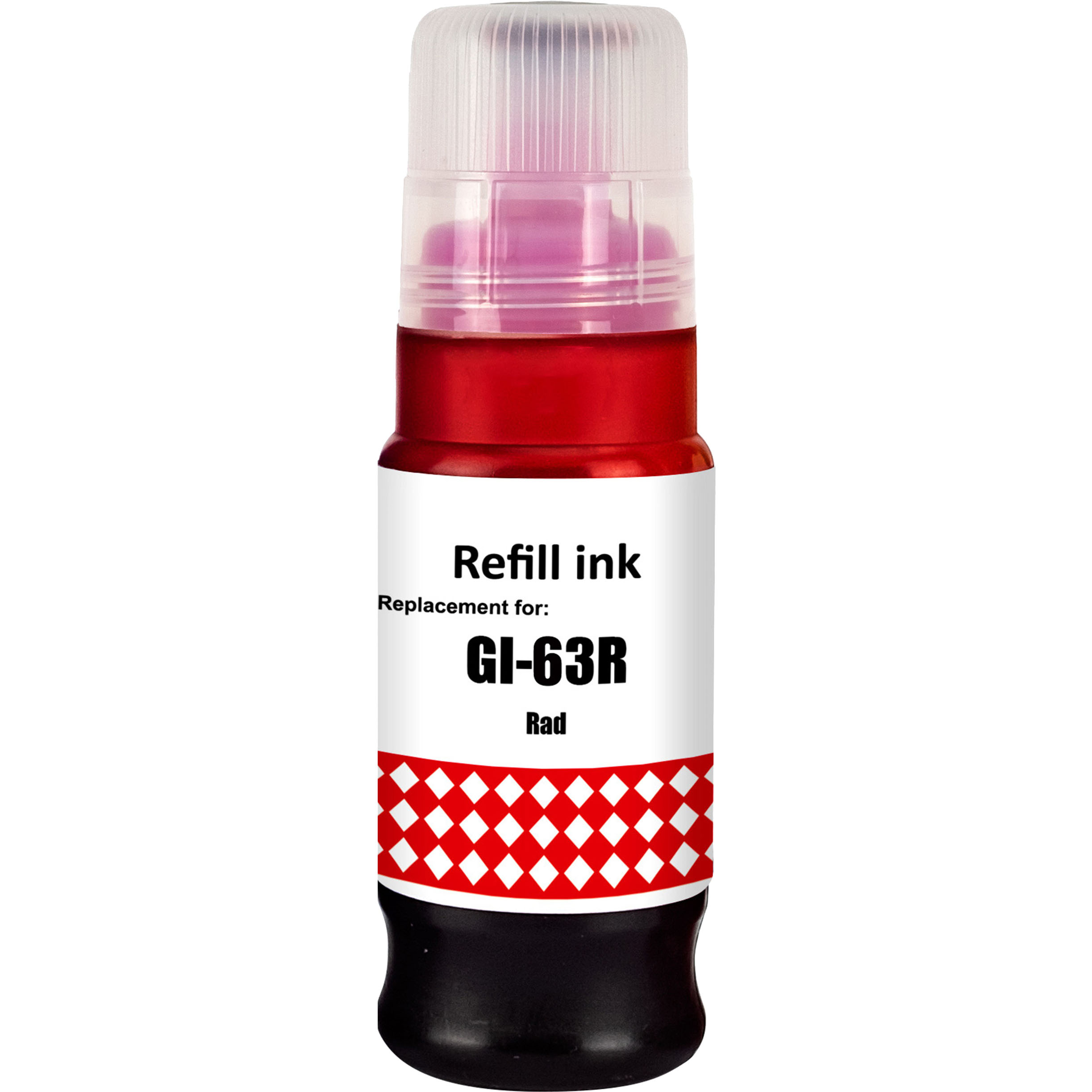 1 x Compatible Canon GI-63R Red Ink Bottle