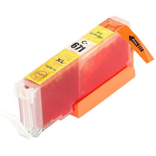 1 x Compatible Canon CLI-671XLY Yellow Ink Cartridge