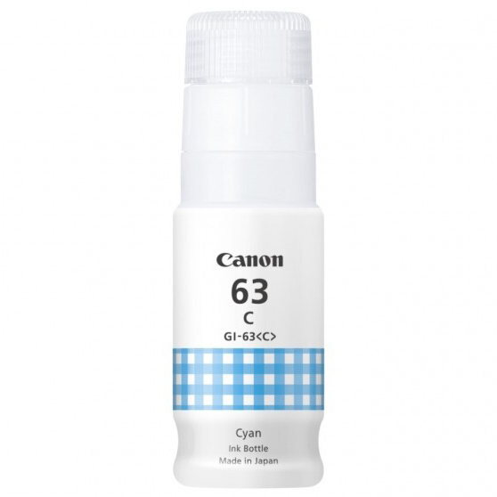 1 x Genuine Canon GI-63C Cyan Ink Bottle