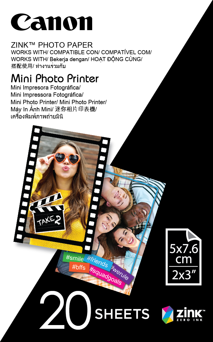 1 x Genuine Canon MP-PP20 Mini Photo Printer Paper Pack
