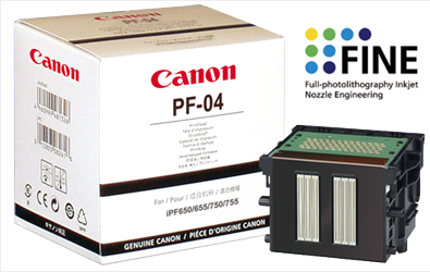 1 x Genuine Canon PF-04 Ink Printhead