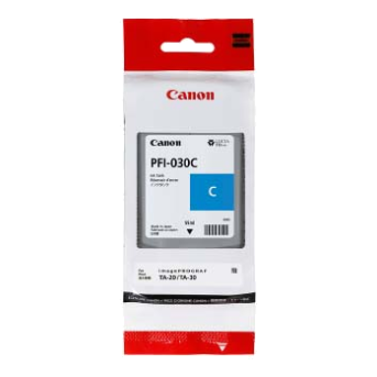 1 x Genuine Canon PFI-030C Cyan Ink Cartridge