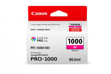 1 x Genuine Canon PFI-1000M Magenta Ink Cartridge
