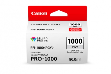 1 x Genuine Canon PFI-1000PGY Photo Grey Ink Cartridge