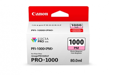 1 x Genuine Canon PFI-1000PM Photo Magenta Ink Cartridge