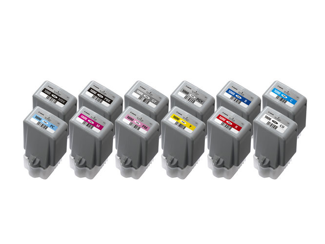 12 Pack Genuine Canon PFI-1000 Ink Cartridge Set