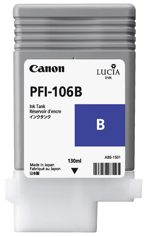 1 x Genuine Canon PFI-106B Blue Ink Cartridge