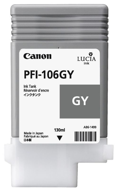 1 x Genuine Canon PFI-106GY Grey Ink Cartridge