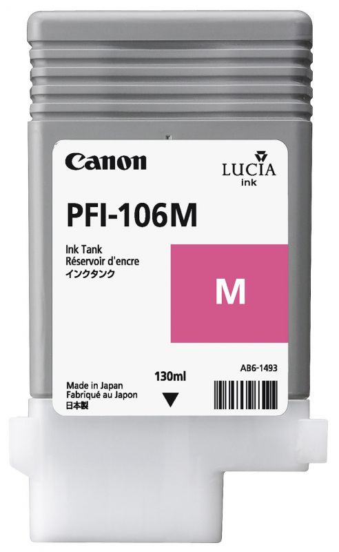 1 x Genuine Canon PFI-106M Magenta Ink Cartridge