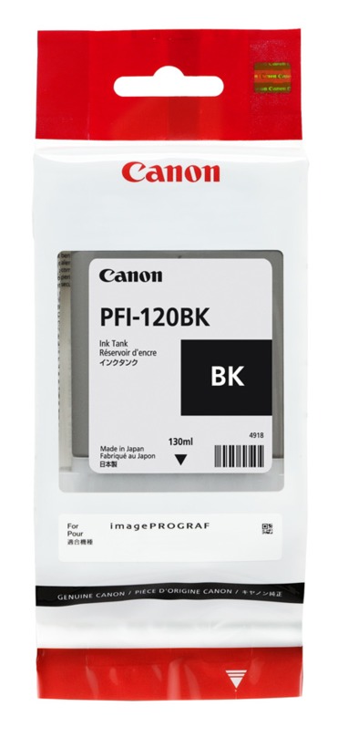 1 x Genuine Canon PFI-120BK Black Ink Cartridge