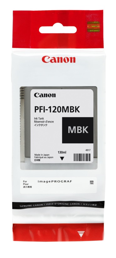 1 x Genuine Canon PFI-120MBK Matte Black Ink Cartridge