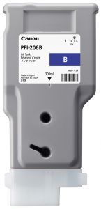 1 x Genuine Canon PFI-206B Blue Ink Cartridge