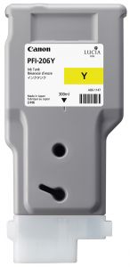 1 x Genuine Canon PFI-206Y Yellow Ink Cartridge
