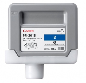 1 x Genuine Canon PFI-301B Blue Ink Cartridge
