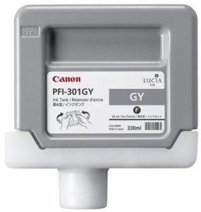 1 x Genuine Canon PFI-301GY Grey Ink Cartridge