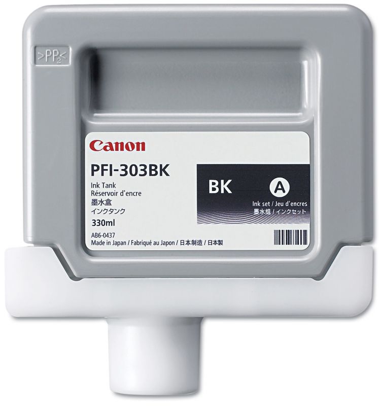 1 x Genuine Canon PFI-303BK Black Ink Cartridge