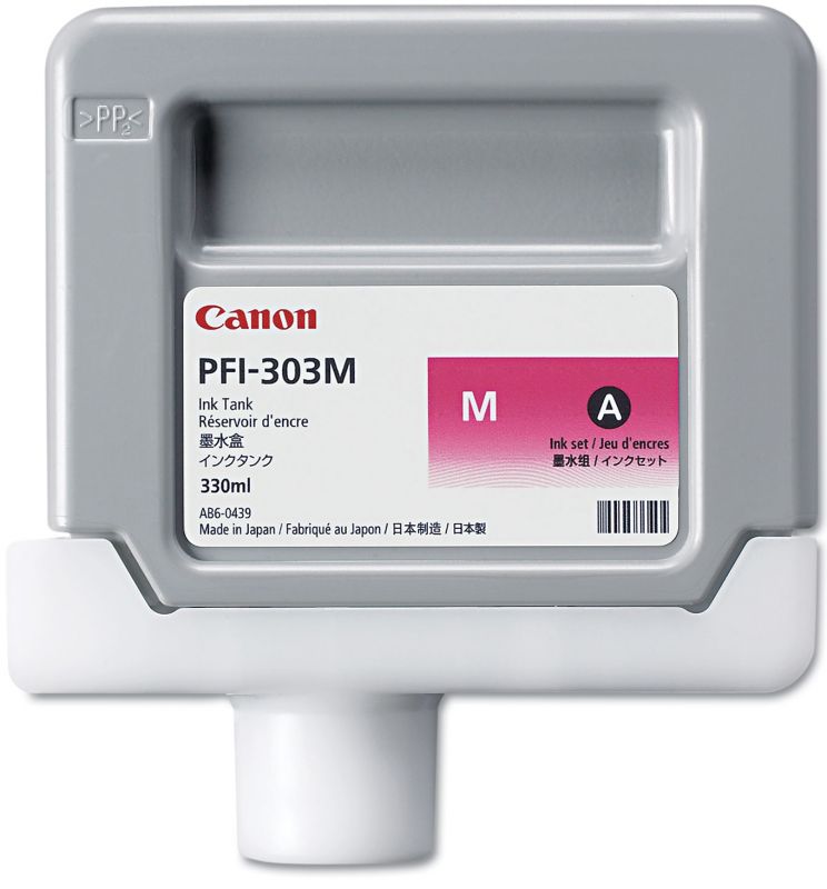 1 x Genuine Canon PFI-303M Magenta Ink Cartridge