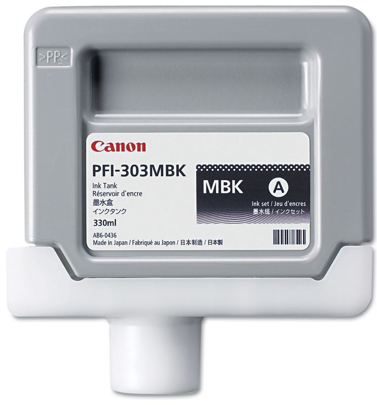 1 x Genuine Canon PFI-303MBK Matte Black Ink Cartridge