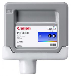 1 x Genuine Canon PFI-306B Blue Ink Cartridge